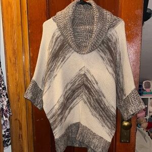 Cozy Brown and Cream Women's Sweater
